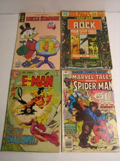 4 OLD COMIC BOOKS  MARVEL  DC  CHARLTON  GOLD KEY, View more