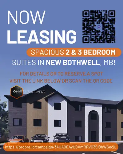 Now Leasing – Beautiful 2 & 3 Bedroom Suites in New Bothwell, MB! Available February 1, 2026 | 26 Fa...