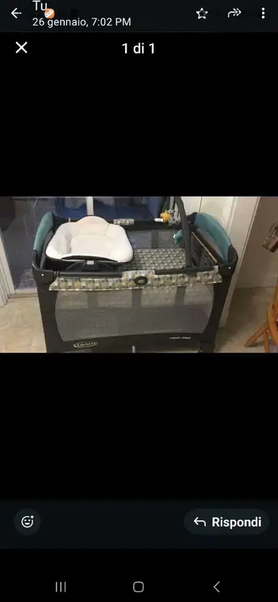 portable crib clean well kept little used