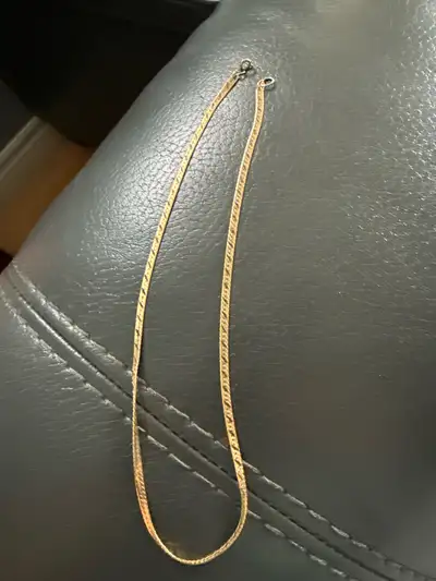 14K Gold-Filled Herringbone Chain Necklace, View more