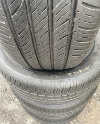 4 pneus d’été usagés à vendre HANKOOK Kinergy // 215/55R16 93H
