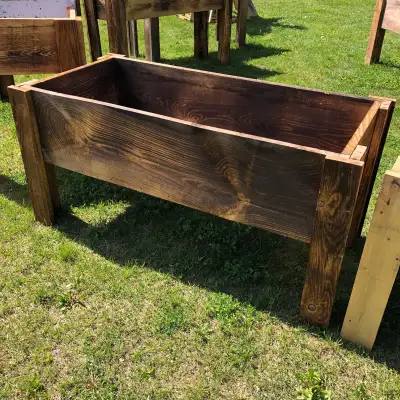 Large 4 foot wood planter for vegetables, View more