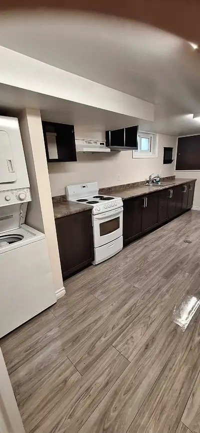 1 bedroom pet friendly basement apartment close to fairview mall and right on bus route for ultimate...
