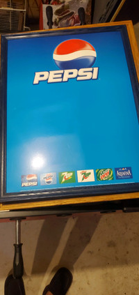 Pepsi menu board