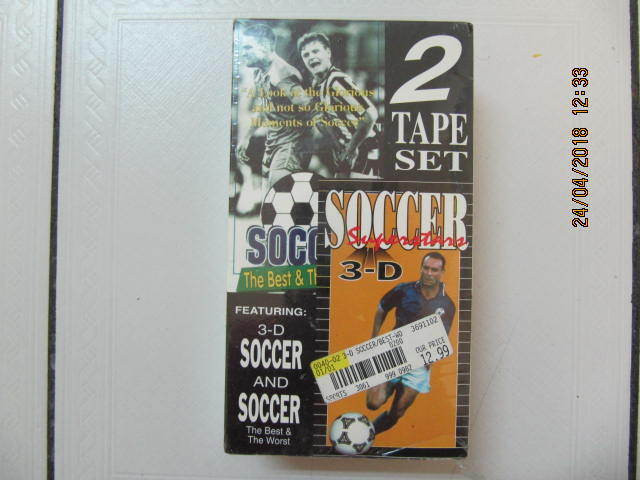 Classic 3D Soccer & SoccerTheBest & Worst  Two Tape Set VHS 1991 in Arts & Collectibles in Mississauga / Peel Region