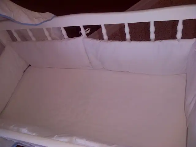 Vintage Baby Cradle with Bedding in Cribs in Trenton - Image 7