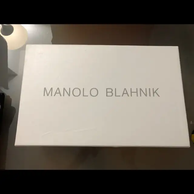 Authentic Manolo Blahnik Empty Shoe Box 12x8 X4”$1563793682857347120