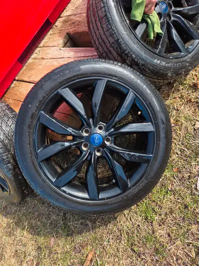 Sport rims with brand new rubber
