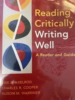 Reading Critically Writing Well: A Reader and Guide, View more