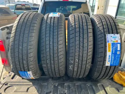Set of four new Durun 235/65 R17 extra load tires Brand new, never mounted, all season tires. $550 f...