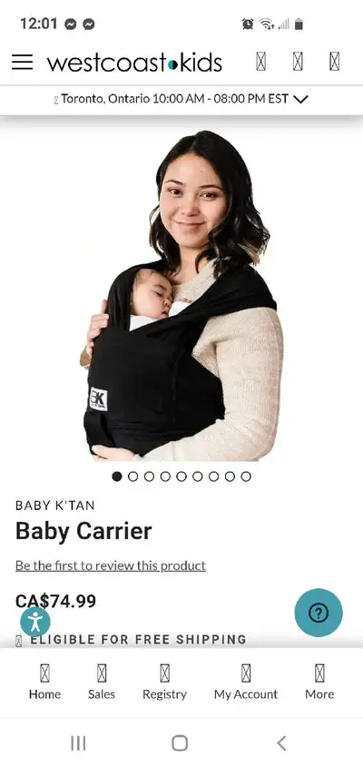 Baby carrier and slings x3, View more