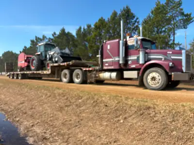 Allnite Trucking Ltd. is now offering farm equipment hauling for combines and sprayers and any other...
