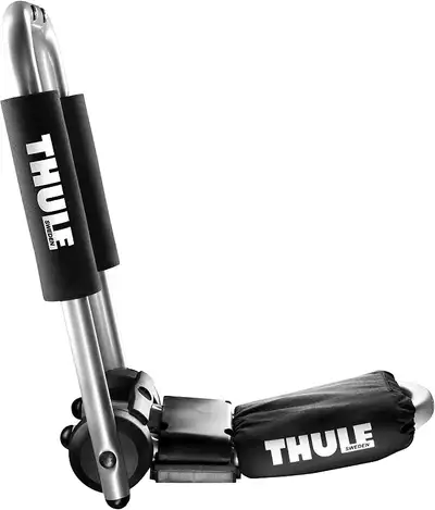 Brand new J-style kayak carrier creates more room on the load bar PFD lever (pull, fold, done) for r...