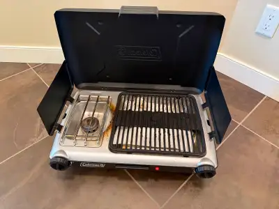 Coleman Classic 2 in 1 Camping Grill & Stove, only used a few times
