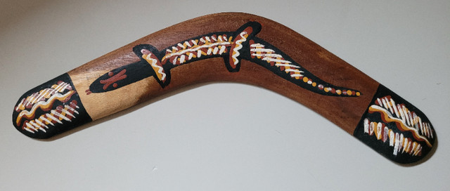 Genuine Aboriginal Art Souvenir Boomerang Hand Painted & Crafted in Arts & Collectibles in Oshawa / Durham Region