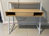Desk with monitor shelf 