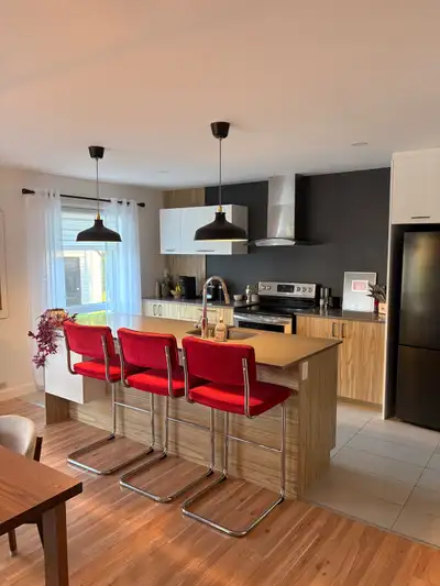 Magnifique 4 et demi + bureau dans le secteur Roc-Pointe à Saint-Nicolas, à 7min des ponts . Voici l...