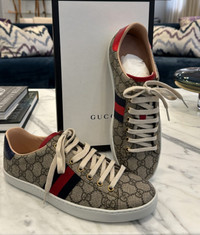 New Gucci GG Supreme Ace sneakers shoes