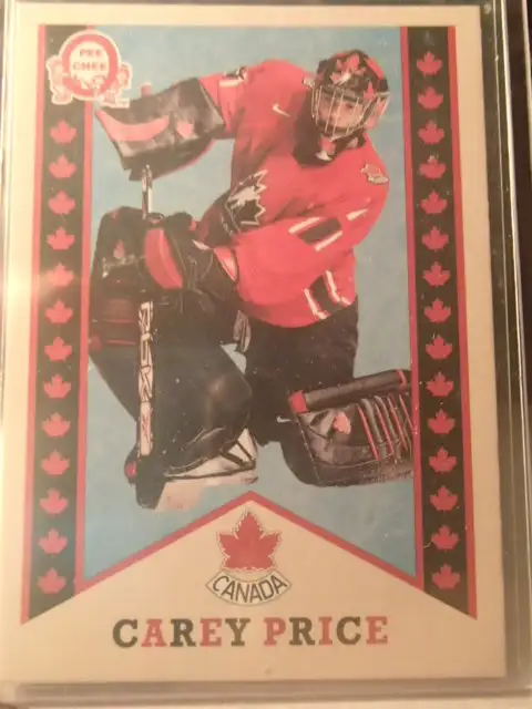carte de hockey team canada carey price retro62854393670915123