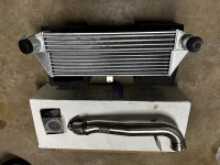 Mini Cooper Intercooler and catless exhaust down pipe 