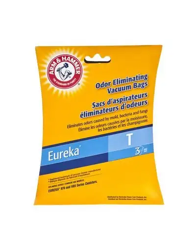 Fits Eureka Series Vacuum Cleaners: 970 and 980 Series Canisters. 3 bags per package. Bags retain up...