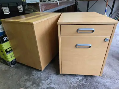 2 Heavy Duty 18 in wide Lockable Filing Cabinets on Castors, View more