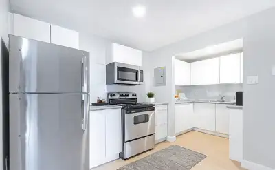 A private Room in a furnished 2 bed/1.5 bath apartment.