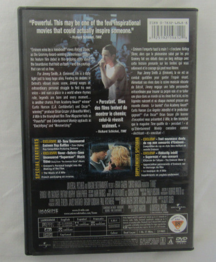 8 Mile Widescreen Eminem Rap Battles Kim Basinger DVD Powerful! in CDs, DVDs & Blu-ray in Cole Harbour - Image 3