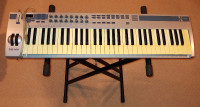 Electronic midi keyboard and stand