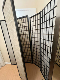 3 panel room dividers x2.