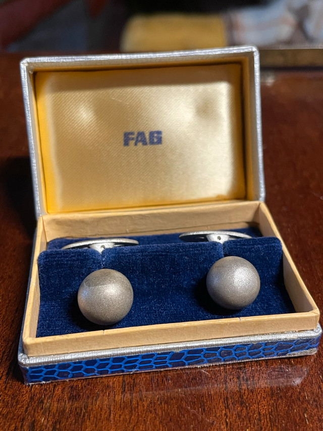 Vintage Fischer Bearing, FAG, .835 Silver Cufflinks in Jewellery & Watches in Stratford