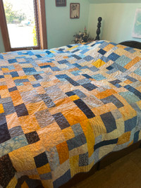 Wanting to sell king size hand made quilt. “Yellow brick road”