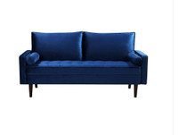 Velvet Living room Sofa in Blue