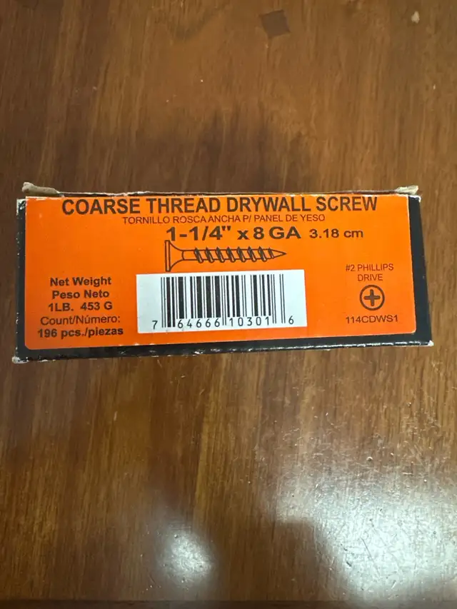 Grip Rite 1-1/4" x 8 GA Drywall Screws in Other in Oakville / Halton Region - Image 5
