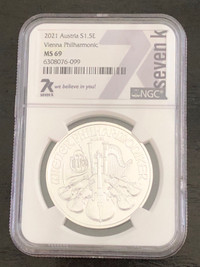 2021 1oz Austria Philharmonic coin