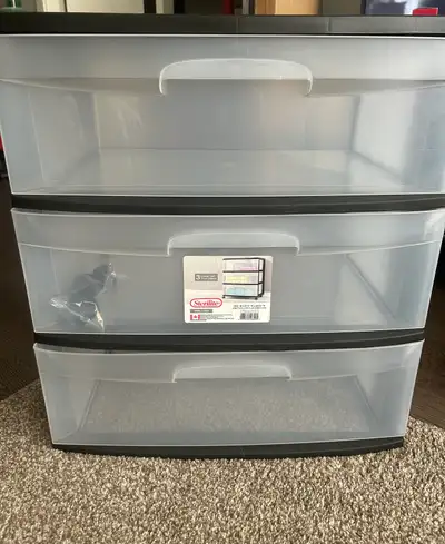 Sterilite 3-Drawer Wide Cart with wheels, View more