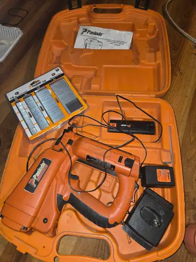 Paslode Brad nailer with nails, View more