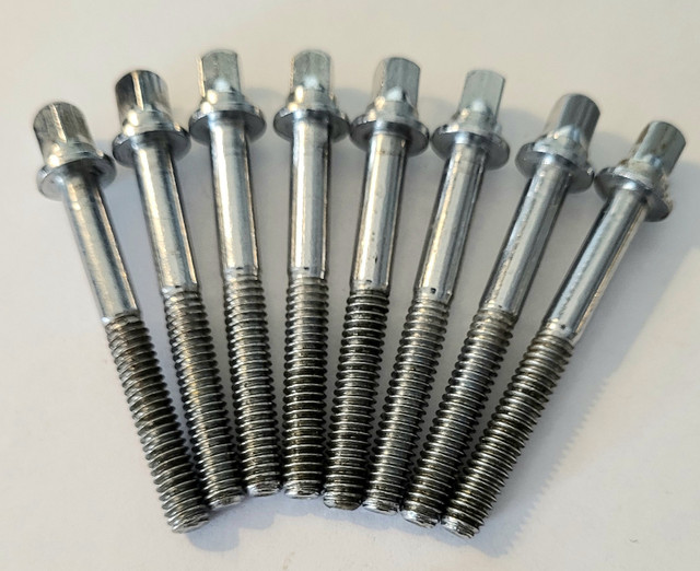 1970's Vintage Ludwig 1-7/8" Long Tension Rods (8) Excl. Cond. in Drums & Percussion in Oakville / Halton Region