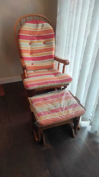 Comfortable Rocking Chair with Ottoman, View more