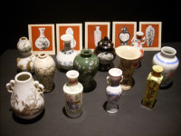 Miniature Japanese Porcelain Vases.