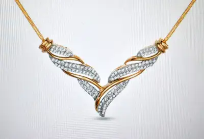 DIAMOND and GOLD NECKLACE, View more