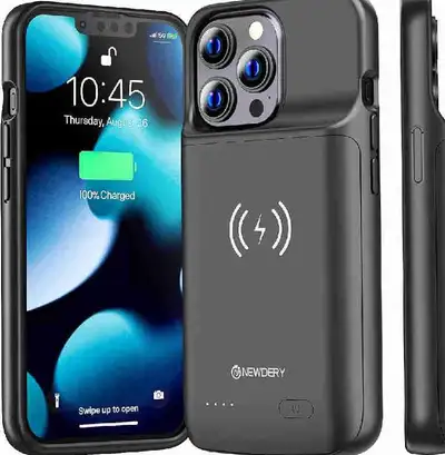 NEWDERY Battery Case for iPhone 13 Pro & iPhone 13, 4800mAh Exte, View more