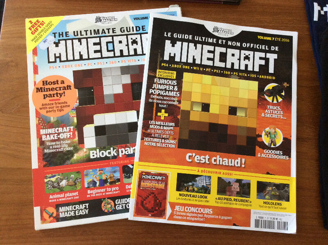 Minecraft t-shirts et revues spécialisées dans Autre  à Ville de Montréal - Image 2