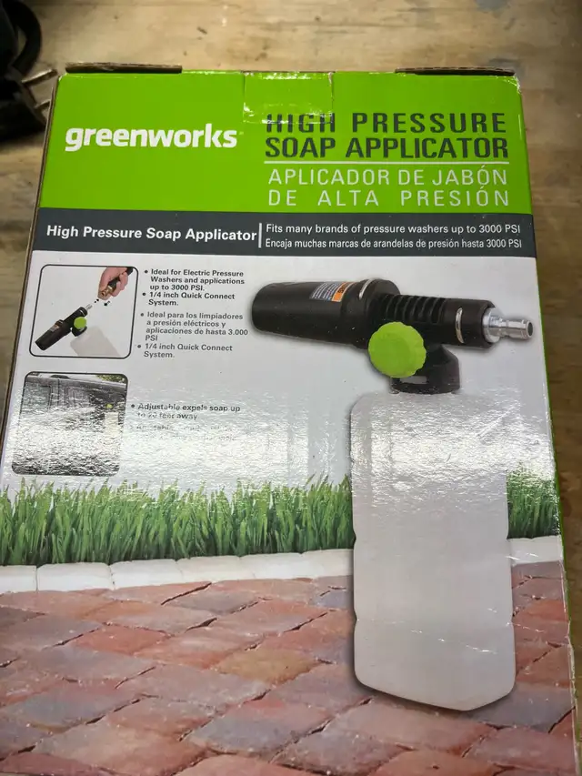  Green works high pressure soap adaptor in Outdoor Tools & Storage in City of Toronto - Image 2