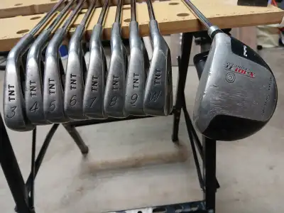 Nice TNT Golf beginner set. add a golf bag for $45.......3 to ch, View more