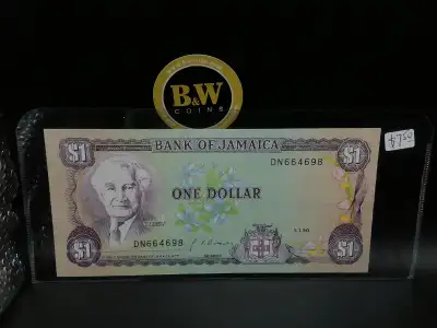 Bank of Jamaica One Dollar Banknote, View more