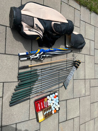 Baton de golf set complet avec sac et accessoires. Golf club set