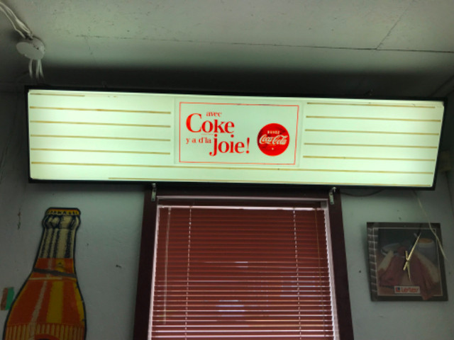 Affiche menu Coca Cola enseigne vintage restaurant dans Art et objets de collection  à Saguenay