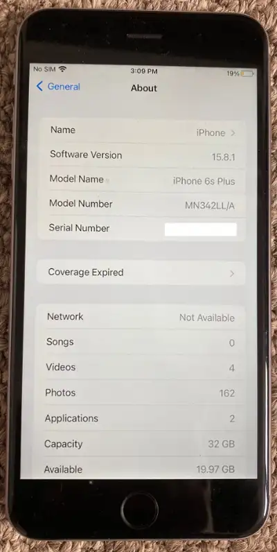 Unlocked Space Gray 32 GB iPhone 6s Plus (MN342LL/A), View more