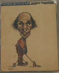 Poster Caricature 11 x 14 Perspective '74 Jacques Laperriere